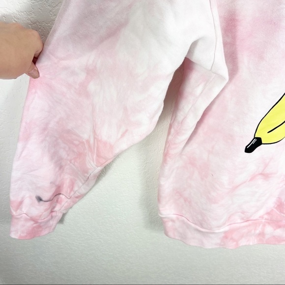 Bananas Monkey 2 Dye 4 Graphic Print Tie Dye Hoodie Unisex Large - Picture 8 of 10